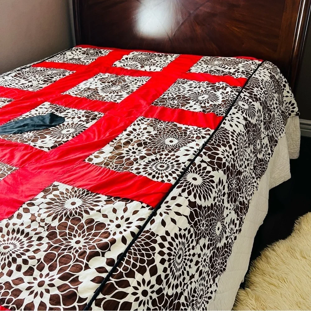 Handmade Full Size Quilted Bedspread.
